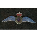 SH 501 RAF Wings Blue on white metal EIIR SH 501 RAF Wings Blue on white metal EIIR