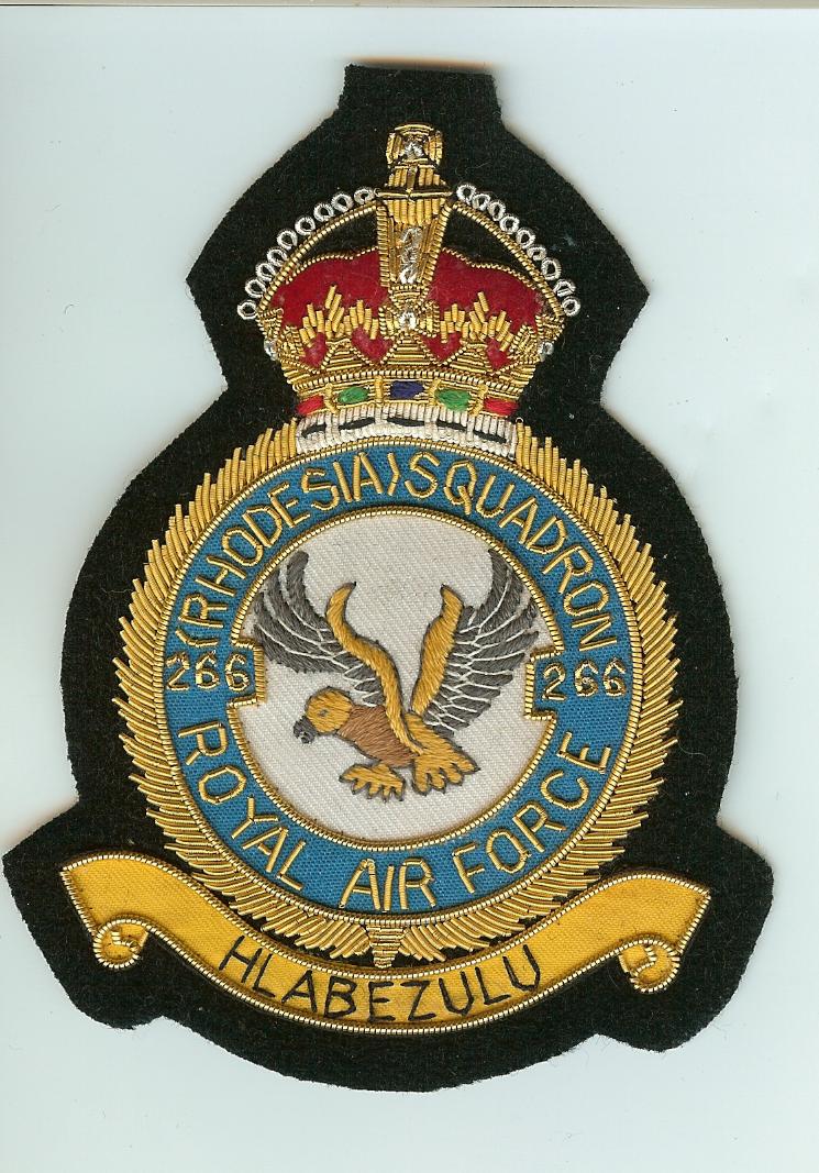 BW 052 266 Squadron RAF Blazer Badge