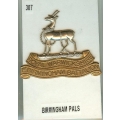 CB 307 - Birmingham pals 1st, 2nd & 3rd battalions CB 307 - Birmingham pals 1st, 2nd & 3rd battalions