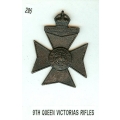 CB 295 - 9th Queen Victoria's Rifles CB 295 - 9th Queen Victoria's Rifles