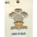 CB 183 - Royal Regiment of Wales CB 183 - Royal Regiment of Wales