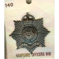 CB 140 - Royal Hampshire Officers WW1 CB 140 - Royal Hampshire Officers WW1