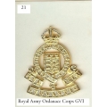CB 021 - Royal Army Ordnance Corps 1947-49 CB 021 - Royal Army Ordnance Corps 1947-49
