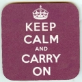 Keep Calm Coaster (in purple)