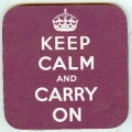 Keep Calm Coaster (in purple) Keep Calm Coaster (in purple)