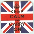 Keep Calm Coaster (union flag) Keep Calm Coaster (union flag)