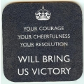 Keep Calm Coaster (your courage will bring us victory on blue) Keep Calm Coaster (your courage will bring us victory on blue)