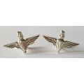 Parachute Regiment Cuff Links (White Metal)