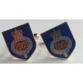 grenadier guards cypher on shield cuff links