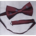 raf motif polyester ready tie bow tie